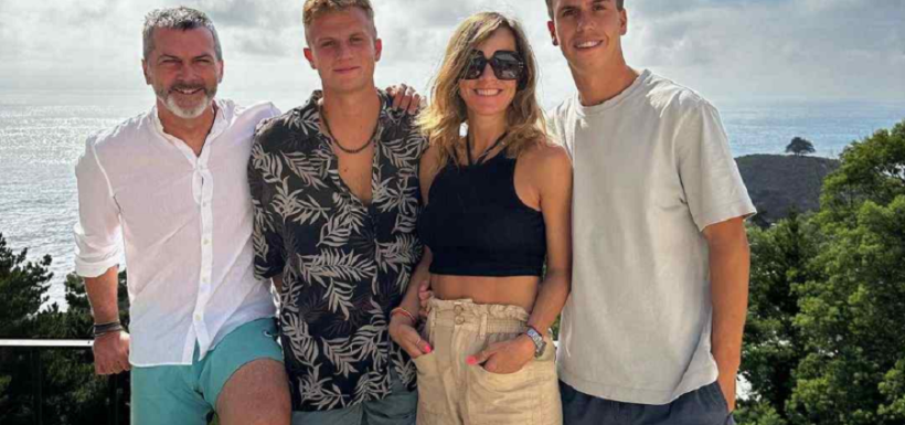 Diana Bolocco y su hijo