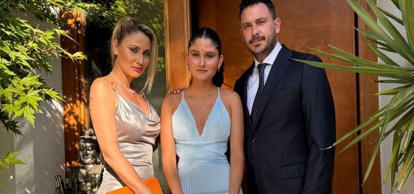 Gissella Gallardo, Mauricio Pinilla. hija, Agustina Pinilla