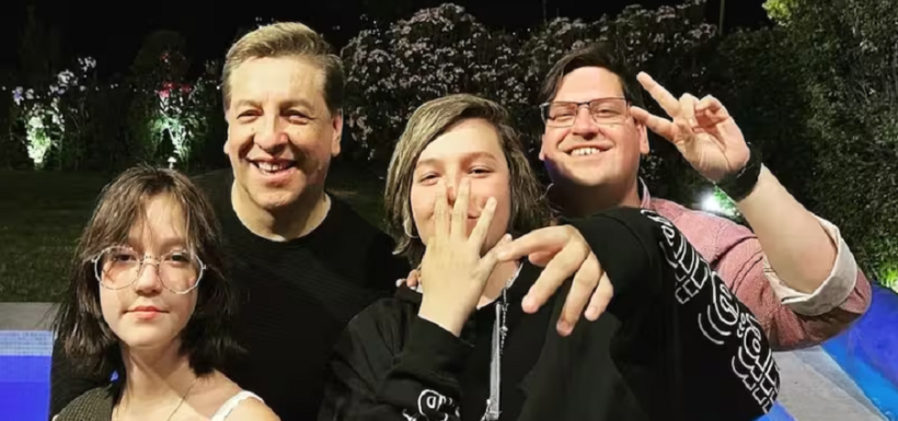 JULIO CÉSAR RODRÍGUEZ Y SUS HIJOS